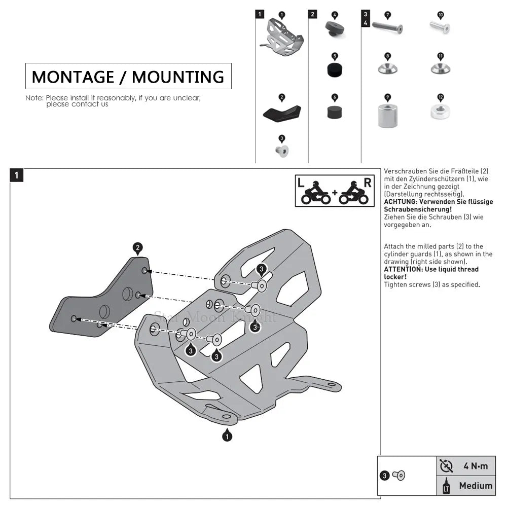 Copertura Testa Motore BMW R 1250 GS