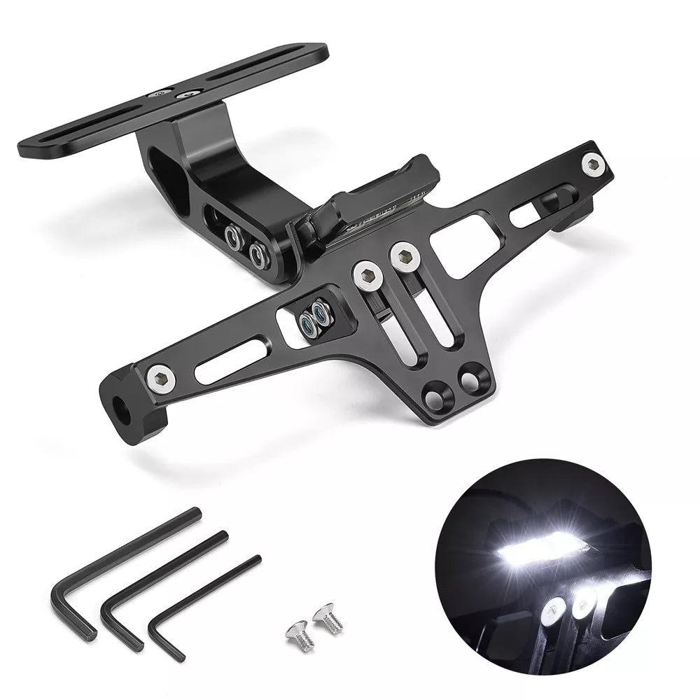 Portatarga + Indicatori di Direzione + Luce Stop Moto Universale