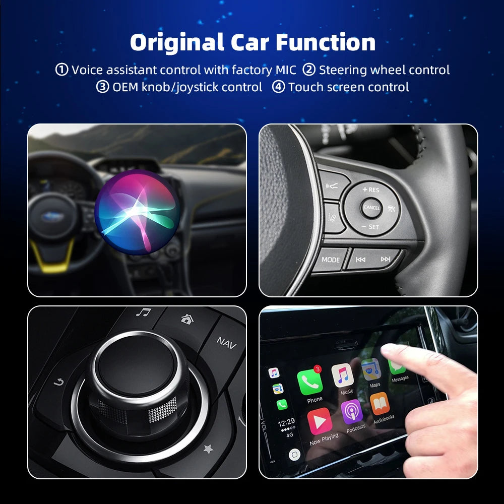 EKIY Adattatore Wireless Apple CarPlay SOLO iPhone
