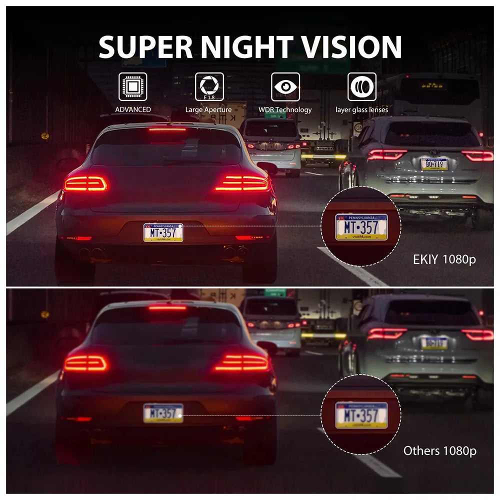 Dash Cam + Retrocamera Posteriore Autoradio Android