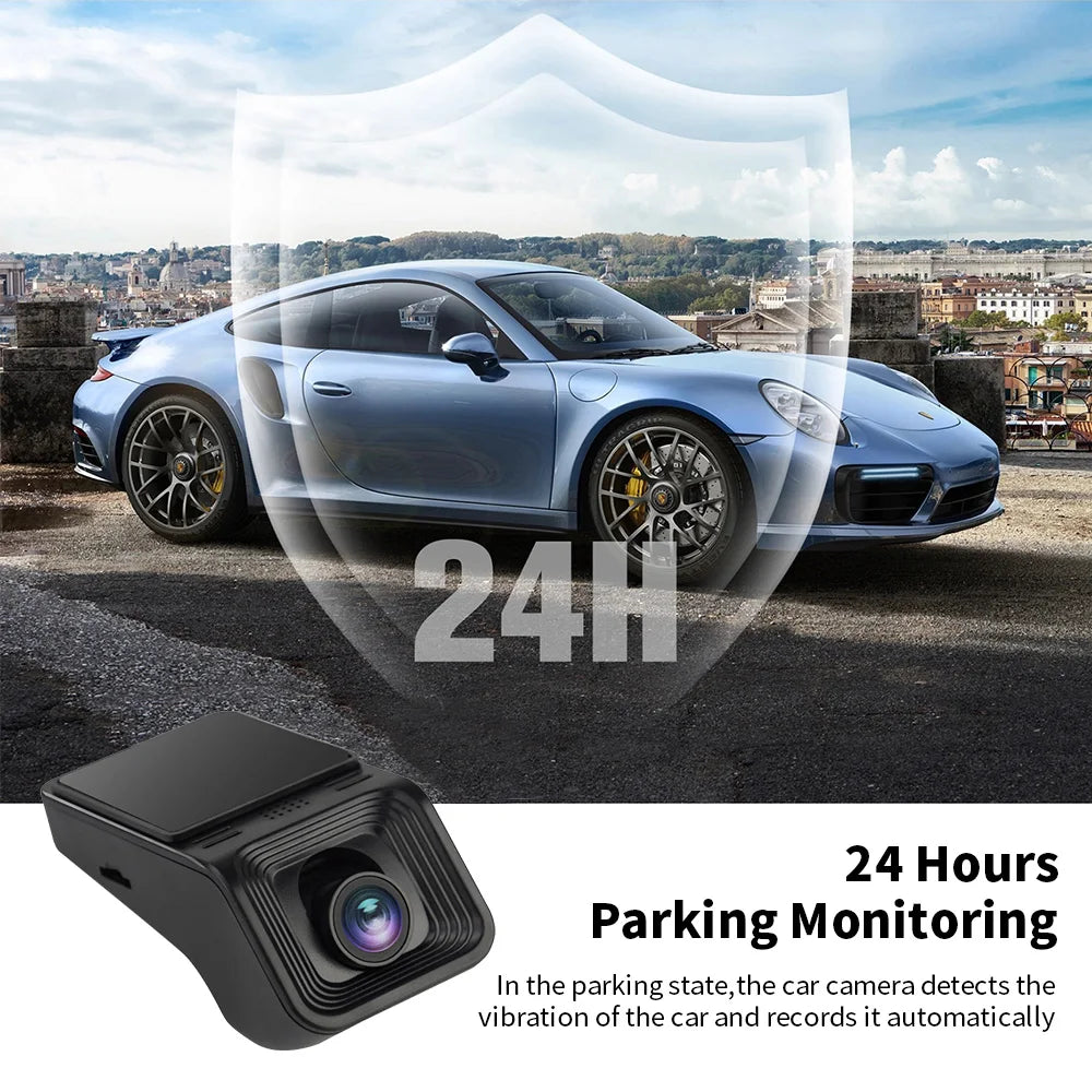 Dash Cam + Retrocamera Posteriore Autoradio Android