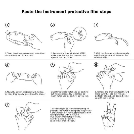 Protezione Display Pellicola Protettiva BMW R 1200 GS / R 1250 GS