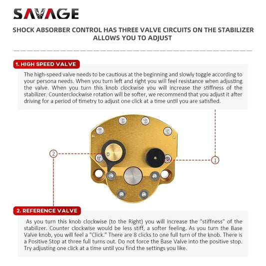 Stabilizzatore Regolabile Manubrio Moto