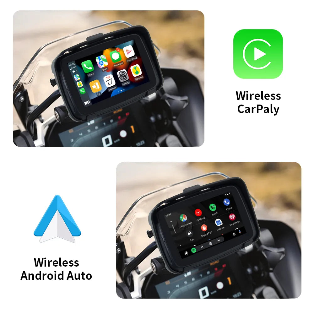 Navigatore Apple Carplay/Android Auto 5" IPX7 EKIY C5