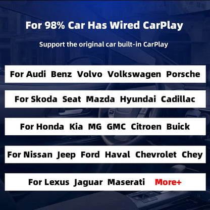 EKIY Adattatore Wireless Apple CarPlay SOLO iPhone